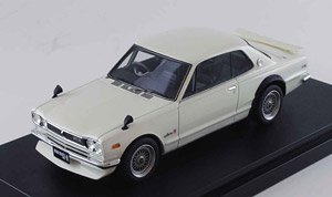 Nissan Skyline GT-R (KPGC10) Mesh Wheel (Custom Ver.) White (Diecast Car)