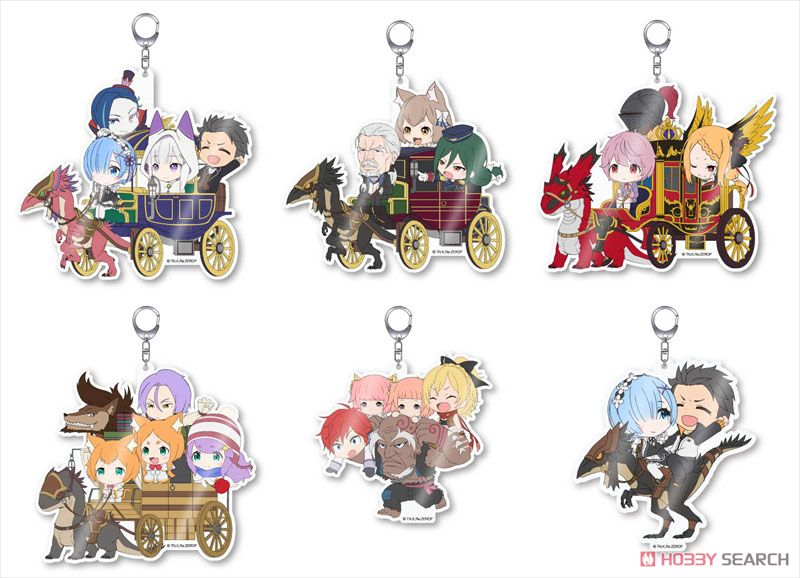 Re: Life in a Different World from Zero [Chara Ride] Acrylic Key Ring ...