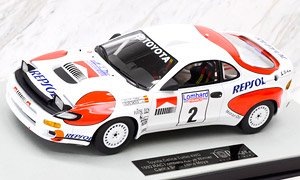 トヨタ セリカ GT-FOUR (ST185) 1992 RACラリー Winner サインツ No.2 (ミニカー)