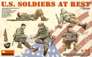 アメリカ軍歩兵 (休息中) 5体入 (プラモデル)