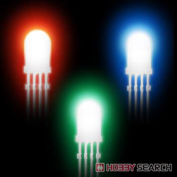 High-brightness LED (full color diffused 5mm 4-pin type) (Science / Craft) Item picture1