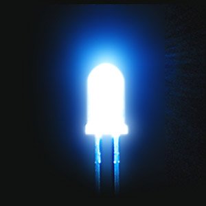 高輝度LED(青色・自己点滅1.5Hz・5mm) (科学・工作)
