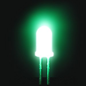 高輝度LED(緑色・自己点滅1.5Hz・5mm) (科学・工作)