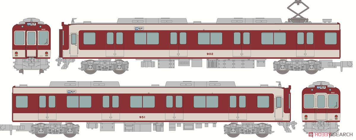 鉄道コレクション 近畿日本鉄道 900系 (冷房車) (2両セット) (鉄道模型) その他の画像1