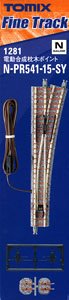 Fine Track Electric Points for Synthetic Sleeper N-PR541-15-SY (F) (Model Train)
