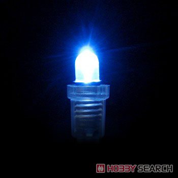超高輝度電球形LED（青色・8mm・12V用） 2コ入 (科学・工作) 商品画像1