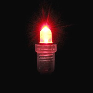 超高輝度電球形LED（赤色・8mm・12V用） 2コ入 (科学・工作)