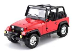 BTM 1992 Jeep Wrangler Red (Diecast Car)