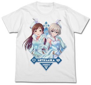 アイドルマスター シンデレラガールズ LOVE LAIKAフルカラーTシャツ WHITE S (キャラクターグッズ)