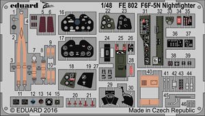 F6F-5N Hellcat Zoom Photo-Etched Parts (for Eduard) (Plastic model)
