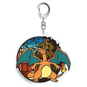 Pokemon Kirie Series Acrylic Key Ring Charizard (Anime Toy)