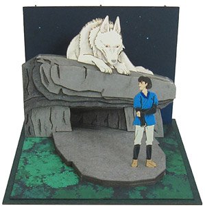 [Miniatuart] Studio Ghibli Mini: `Princess Mononoke` Moro & Ashitaka (Unassembled Kit) (Railway Related Items)