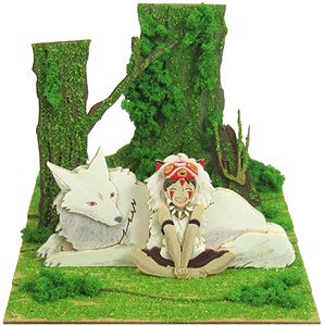 [みにちゅあーと] スタジオジブリMini もののけ姫 サンと山犬 (組み立てキット) (鉄道関連商品)