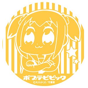 レーザー缶バッジ 「ポプテピピック」 01/ポプ子 (キャラクターグッズ)