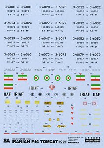 イラン空軍 F-14 トムキャット用デカール (デカール)