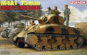 WWII M4A1 Sherman w/75mm Gun Early Type (Plastic model)