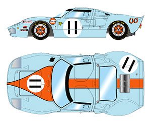 `Gulf Racing J.W.Automotive` LM 24h 1968 Winner No.11 (Diecast Car)