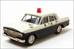 ファインモデル トヨペット・クラウン1965年式 パトカー (白/黒) (ミニカー)