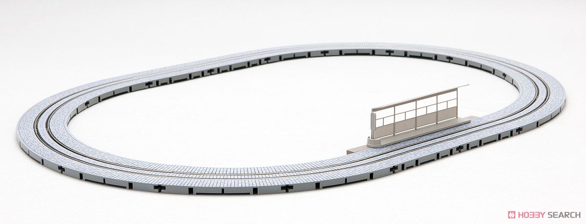 Fine Track ワイドトラムミニレールセット(路面線路) 基本セット (レールパターンMA-WT・石畳) (鉄道模型) 商品画像1