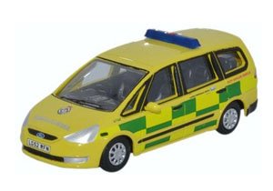 (OO) Ford Galaxy London Ambulance Yellow/Green (Model Train)