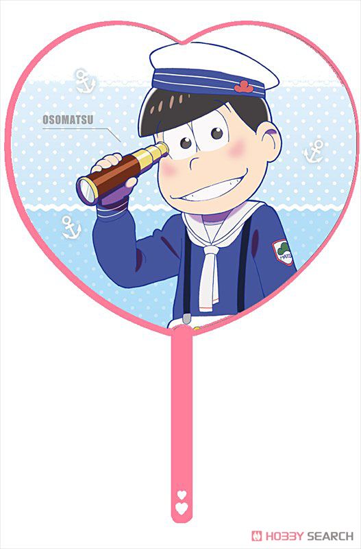 おそ松さん 描き下ろし ハート型うちわ おそ松 (キャラクターグッズ) 商品画像2