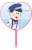 Osomatsu-san Draw for a Specific Purpose Heart Type Fan Todomatsu (Anime Toy) Item picture2
