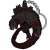 Shin Godzilla Fourth Form Tsumamare Key Ring (Anime Toy) Item picture1