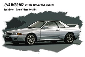 Nissan Skyline GT-R (BNR32) 1993 (Spark Silver Metallic) (Diecast Car)