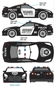 GreenLight Collaboration Nissan GT-R Police Ver. (Diecast Car)