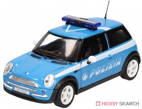 Mini Cooper Polozia (Light Blue / White) Patrol Car (Diecast Car) Item picture1