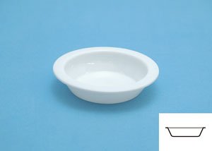 White Paint Dish (6 Pieces) (3) Flat Bottom (Hobby Tool)