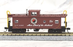 Standard Cupola Caboose Northern Pacific Road  #1102 (Brown/White) (Model Train)