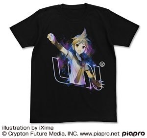 Kagamine Len V4X T-shirt Black M (Anime Toy)