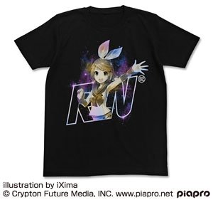 Kagamine Rin V4X T-shirt Black XL (Anime Toy)