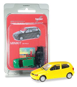 (HO) ミニキット VW ポロ イエロー (MINIKIT VW POLO) (鉄道模型)