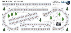 Tomix Diorama Sticker Vol.4 [Rail Set A] (Model Train)