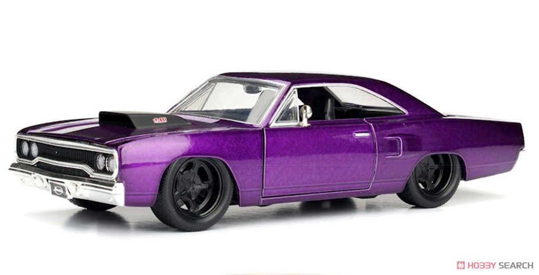 Big Time Muscle 1970 Plymouth Road Runner Purple (Diecast Car) Item picture1