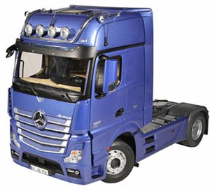 メルセデス ベンツ アクトロス 4×2 トラック トラクター メタリックブルー (ミニカー)