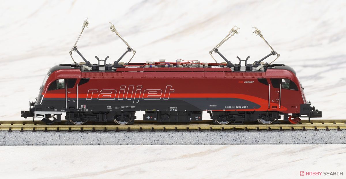 OBB BR 1216 Railjet (オーストリア連邦鉄道 BR1216 タウルス レールジェット塗装) ★外国形モデル (鉄道模型) 商品画像1