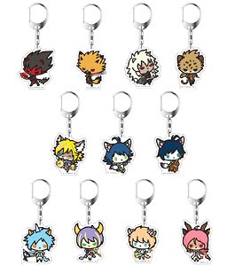 Show by Rock!! Acrylic Key Ring Simple Design Boys Ver (Set of 11) (Anime Toy)