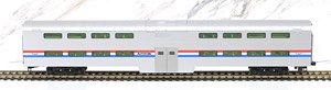 (HO) Bi-Level Passenger Car 4-Window Coach Amtrak (Model Train)