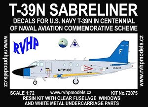 T-39N Sabreliner [US Naval Aviation 100 Anniversary] (1 Type Decal) (Plastic model)