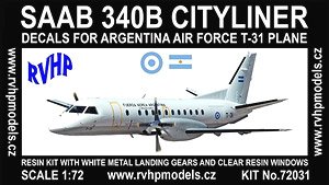 SAAB 340B Ctyliner [Argentina Air Force]  (1 Type Decal) (Plastic model)