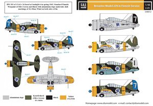 ブリュースター B.239 バッファロー 「フィンランド空軍」 (デカール)