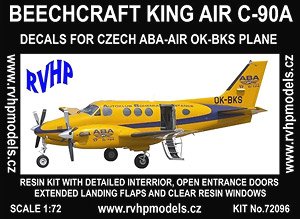 Beech Craft King Air C-90A  [Czech ABA Air]  (1 Type Decal) (Plastic model)