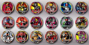 平成ライダー缶バッジコレクション 12個セット (キャラクターグッズ)