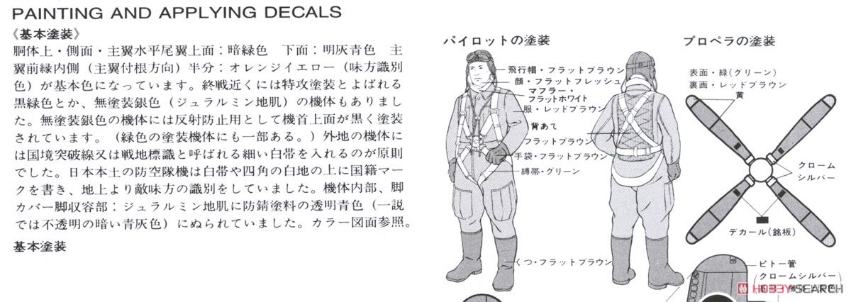 日本陸軍四式戦闘機 疾風 & くろがね四起 情景セット (プラモデル) 塗装2