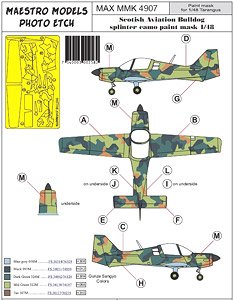 Sk61 SA ブルドッグ用スプリンター迷彩 マスキングシール (タラングス用) (プラモデル)