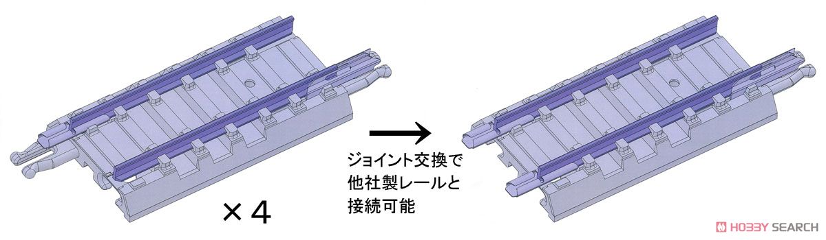 Fine Track ジョイントPCレール S35-J-PC (F) (4本セット) (鉄道模型) 商品画像1