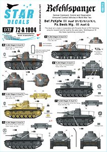 Befehlspanzer # 2. Bef.Pz.III Ausf D1/E/H/J/K/L. (Decal)